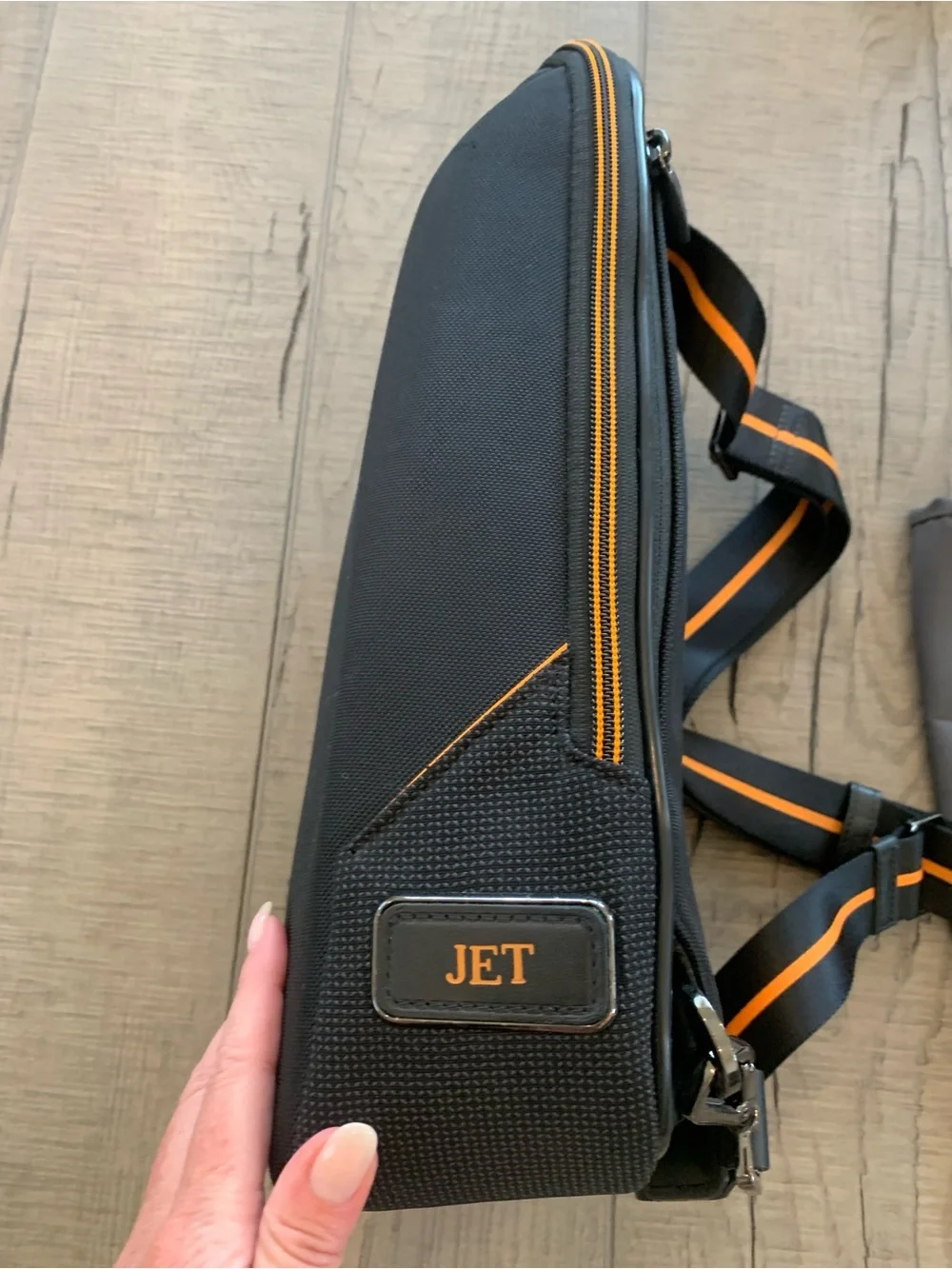 TUMI x McLaren Torque Sling Bag Black Carbon Fiber Papaya UNREGISTERED TRACER